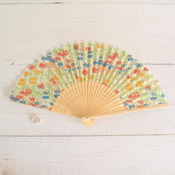 Amazon 表現社 Cozyca Products シルク扇子 Primulas 和装小物 通販