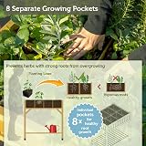VegTrug 8 Pocket Herb Planter Natural – Raised Bed for Herbs view 3