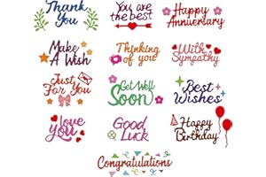 KASHOER Blessings Word Die Cut for Card Making Blessing Word Metal Cutting Dies Congratulations Die Cuts Happy Birthday Embossing Stencils Template for DIY Scrap-Booking Decor (Blessing Words)