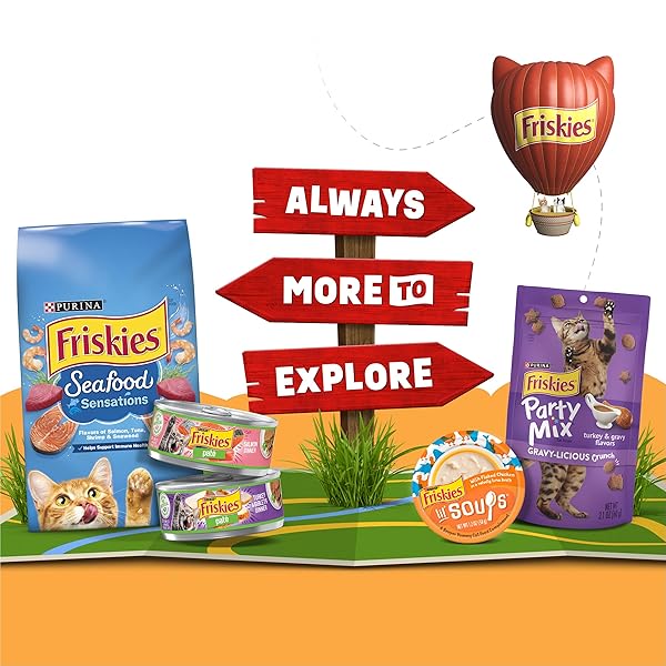 PURINA FRISKIES POULTRY FAVES BROTH AND GRAVY CAT FOOD COMPLEMENTS VARIETY PACK – 8 CT. BOX