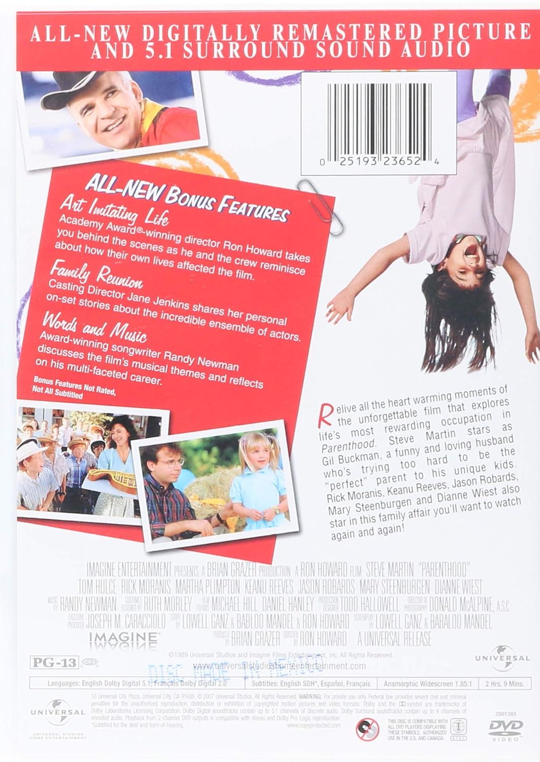 Amazon Com Parenthood Special Edition Steve Martin Rick Moranis Keanu Reeves Jason Robards Mary Steenburgen Dianne Wiest Martha Plimpton Tom Hulce Joaquin Phoenix Ron Howard Brian Grazer Lowell Ganz Babaloo Mandel Movies