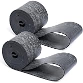 B2Jiu 2PCS Motorcycle Rim Strips Bands 18"x1.25", Durable Rubber Rim Tape with Valve Stem Hole Tire Liners Tube Protection from Spoke Nipple Punctures Fits Off-Road, Street Motor Rims