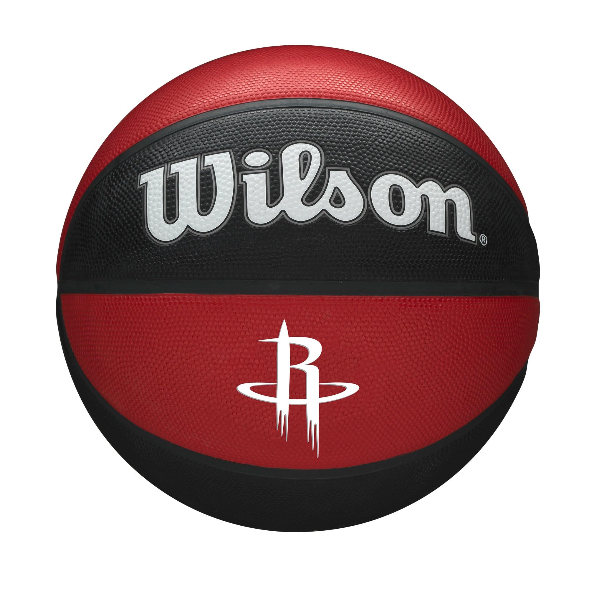 Wilson Basketball, NBA Team Tribute Model, HOUSTON ROCKETS, Outdoor, Rubber, Size: 7