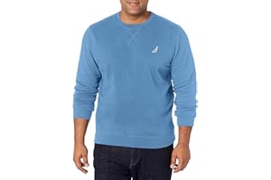 Nautica mens Basic Crew Neck Fleece Sweatshirt