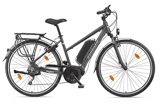 Zündapp E-Bike Damen Elektrofahrrad Alu, mit 10-Gang Shimano Hyperglide-Kettenschaltung, Pedelec Trekkingrad leicht, Bafang M