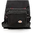 Dickies 8-Pocket Canvas Tool and Utility Pouch for Work Belts, Fastener Pocket, Hammer Loops, 2-inch Belt Loop, Black