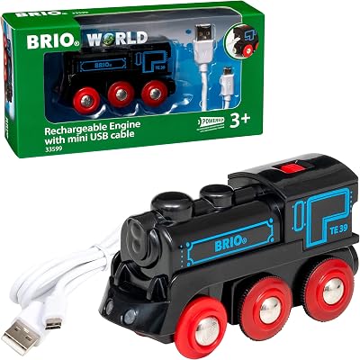 BRIO World Rechargeable USB Train Engine Battery Powered Locomotive Lights
