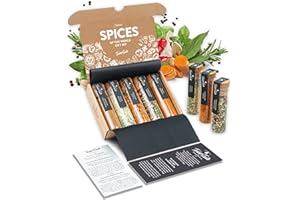 TIMBER TASTE® World Spice Gift Set – Gourmet Spices and Seasonings Sets for Cooking – Exotic Spice Set Gift Basket | Food Gifts, Cooking Gifts & Unique Gifts for Women & Men – International Spice Collection
