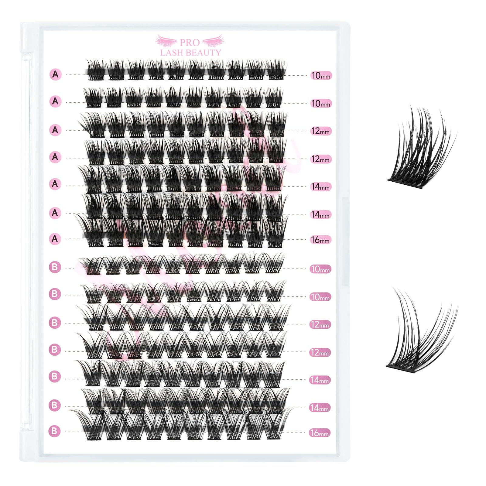 140 Pcs Lash Clusters 2 Styles Mixed Cluster Lashes DIY Eyelash Extensions Eyelash Cluster Extension DIY Individual Lashes Super Thin Band Soft and Easy to Wear (Demure+Blissfu,D-Mix) — image 1
