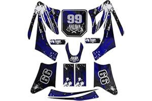 YC Yier Graphics Kit Sticker Decals for Apollo Orion Plastics Fairing 110cc 125cc 140cc 150cc 160cc 200cc 250cc Dirt Pit Bike Motorcycle Motocross Accessories no plastics (Blue)