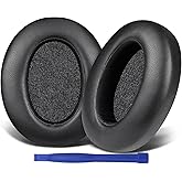 SOULWIT Lambskin Earpads Cushions Replacement for Sony WH-XB910 XB910N Extra Bass Noise Cancelling Headphones, for Sony WHXB910N Wireless Headset, Ear Pads with Noise Isolation Foam - Black