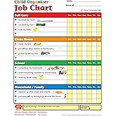 SHAPES ETC. 8.5" x 11" Customizable Chore Chart, 50 Sheets | Ideal for Chores, Goal Tracking, Positive Reinforcement &amp; Family Organization. Made in USA