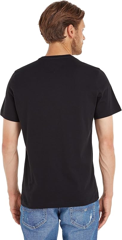 Camiseta de manga corta TJM Original Slim Fit, Negro (Tommy Black), M