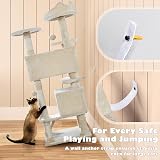 Yaheetech 138.5cm Cat Tree with Condos Sisal Posts Beige view 8