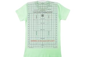 CLPA Heat Press Safe Tshirt Pressing Guide for Vinyl Alignment and Accurate Placement Full Shirt. an All-in-one t-Shirt Ruler Guide for Heat Press Vinyl Graphics or an Embroidery Placement Guide