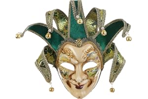 Quligeta Masquerade Venetian Jester Mask Music Mardi Gras Wall Decorative Art Collection Mask