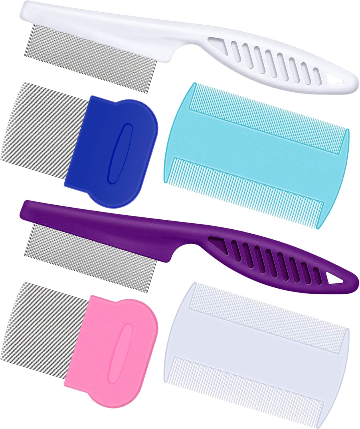 Reviews Boao 6 Pieces Pet Grooming Combs Dog Lice Removal Comb Head Nit