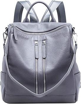 boyatu convertible genuine leather backpack purse for women fashion travel bag