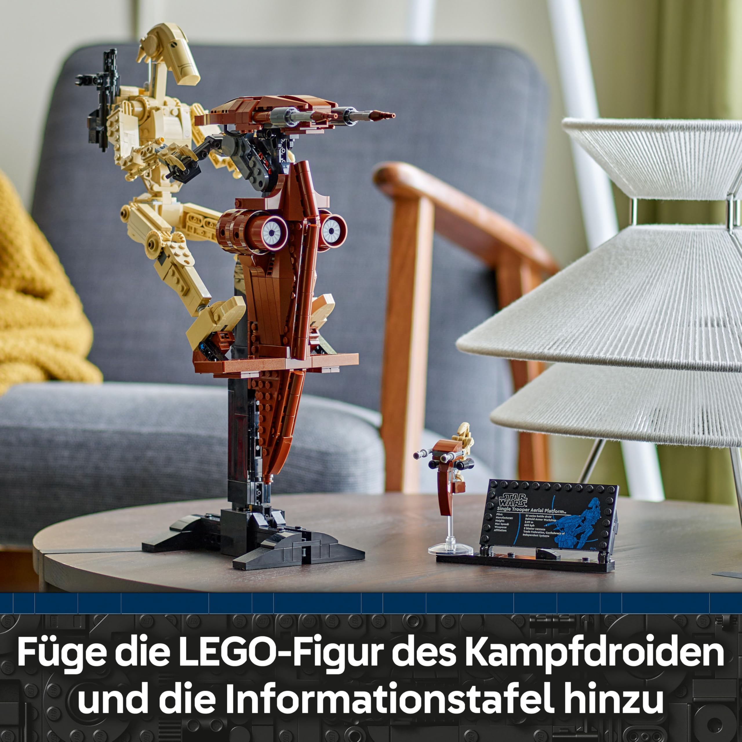 LEGO Star Wars 75428 Kampfdroide mit STAP Bauspielzeug - Spiel- und Ausstellungsfigur mit Speeder - Sammlergeschenk für Jungen ab 12 Jahren, Teenager und Fans von Die dunkle Bedrohung 5