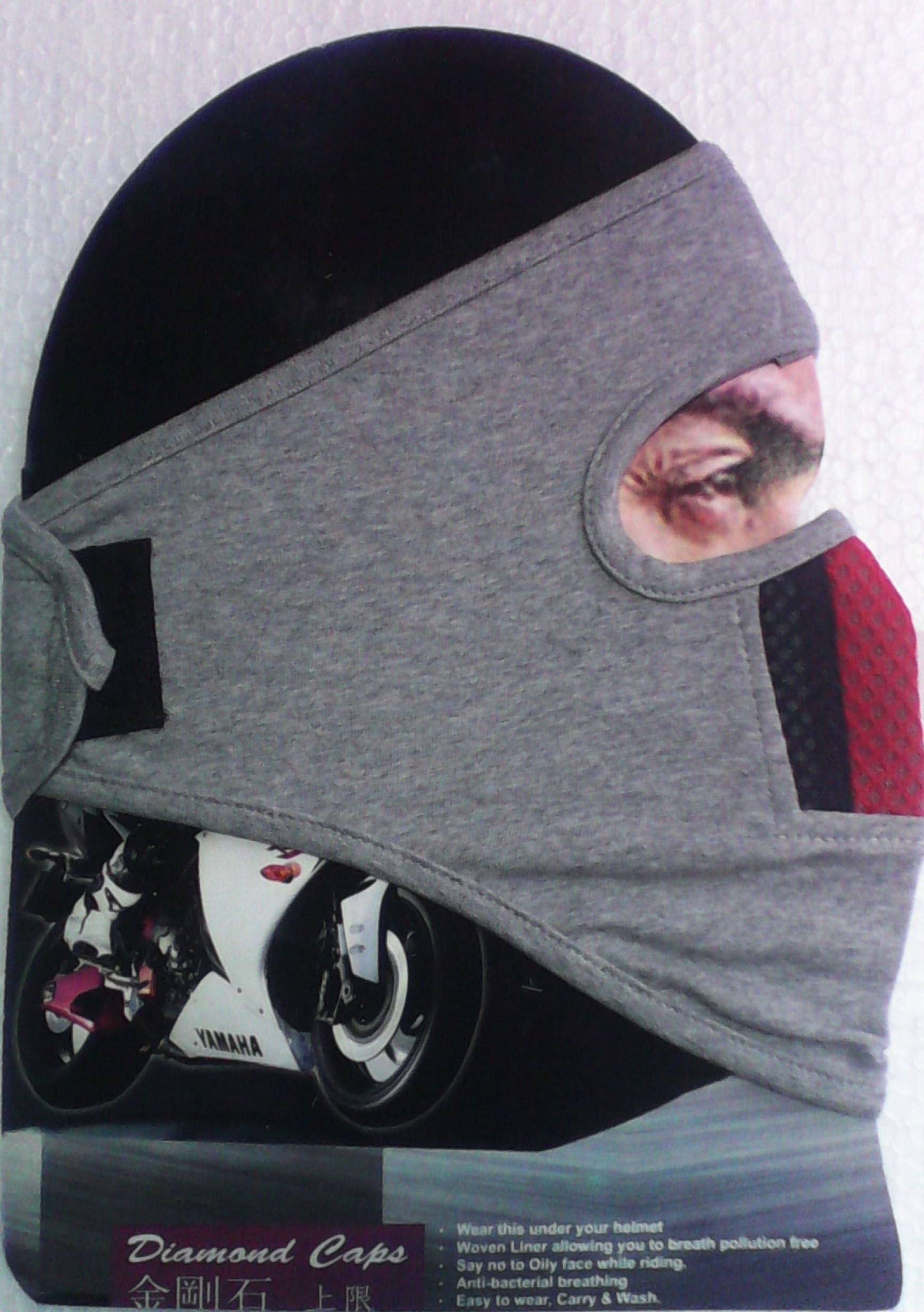 Dhoom eTijaarath Velcro Closure Bike Riders Anti Pollution Dust Protection Ninja Woven Mask (White, Black and Red)