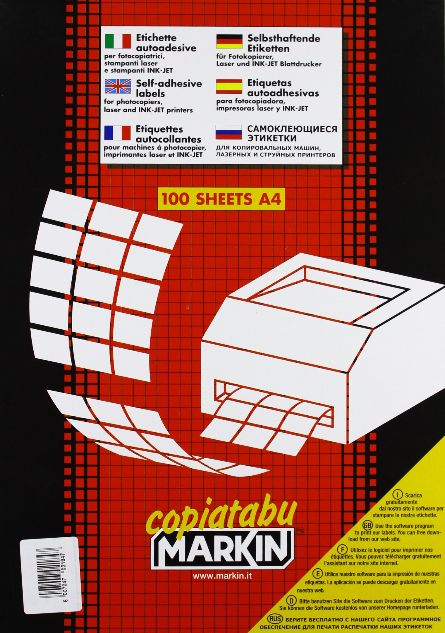 MARKIN 210 °C503gi Labels 210 x 297 mm White