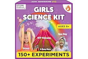 Butterfly EduFields 150+ Girls Science Kit for Kids 8-12 Ages 8 9 10 11 12 Years | Girls Science Experiments | Birthday for Girl | Fun STEM Learning and Educational Toys