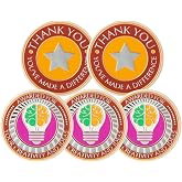 Artisan Owl Award Challenge Coin, Appreciation Award, Leadership &amp; Teamwork Gifts - Award for Your Creativity and Ideas Commemorative Coins - Tokens of Appreciation|Employees Awards - 40x3mm, 5pcs