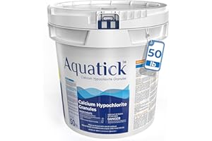 POOLACC Pro-Grade Chlorine Pool Shock, 68% Cal-Hypo Granular Sanitizer, Prevents Bacteria & Algae, Restores Crystal Clear Water - Shock Treatment, Swimming Pool Chemical - 50Lb