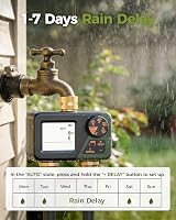 Diivoo 2 Zone Water Timer for Garden Hose Brass Inlet & Outlet IP67 view 6