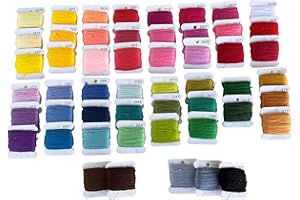 CHARMING MELODIE Embroidery Floss,52 Rainbow Colors Hand Embroidery Thread on Bobbins,Friendship Bracelet String,Cross Stitch Supplies,Threads for Bracelets Making,Craft Strings Kit,Beginners Yarn Kits