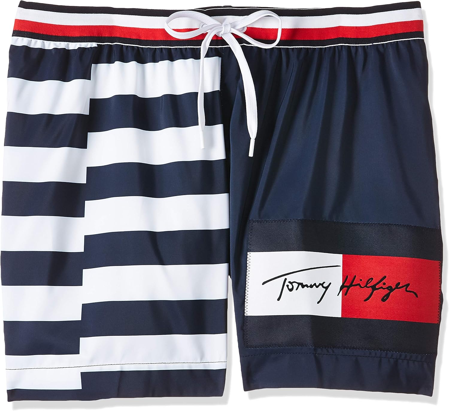 tommy hilfiger navy swim shorts