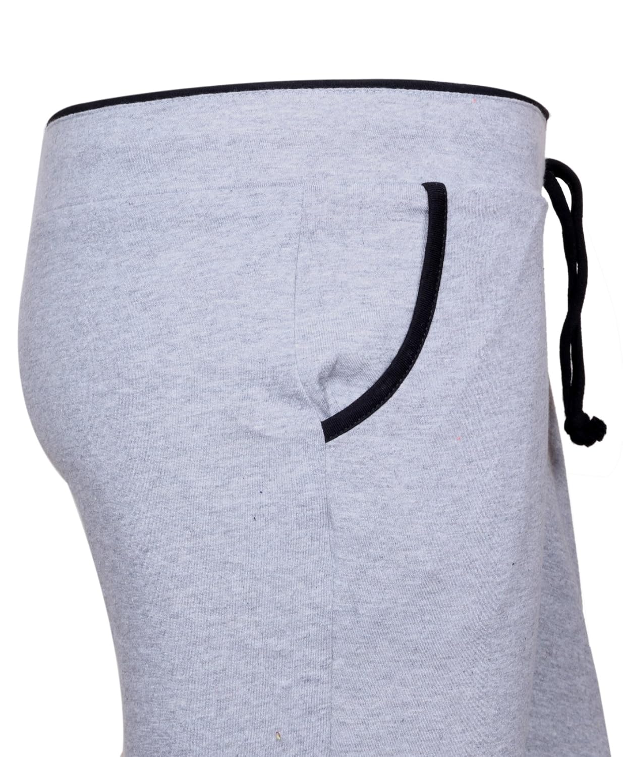 indistar women's cotton gray track pant-night wear