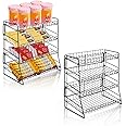 RULA Candy Display Rack, Snack Rack Display Stand, Metal Snack Organizer for Countertop, Snack Stand for Office and Stores, 2 Pack