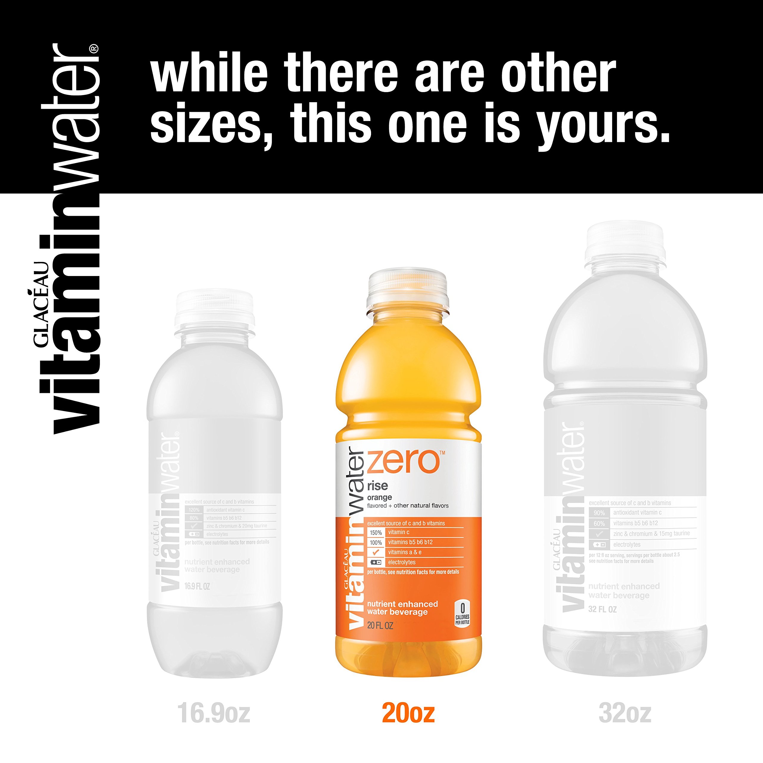 vitaminwater zero, electrolyte enhanced water w/vitamins, variety pack