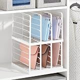 mDesign Clutch Bag Organiser - 5 Section Handbag Storage - Set of 2 view 5
