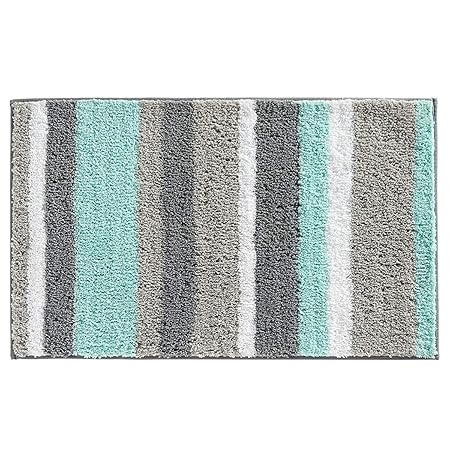 Pauwer Microfiber Bath Mat Non Slip Bathroom Rugs Floor Carpet Machine Washable