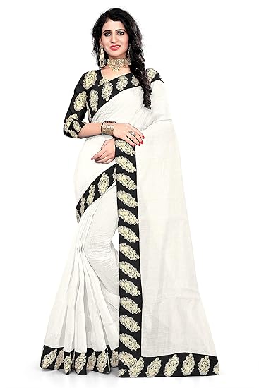 Winza Designer cotton with blouse piece Saree