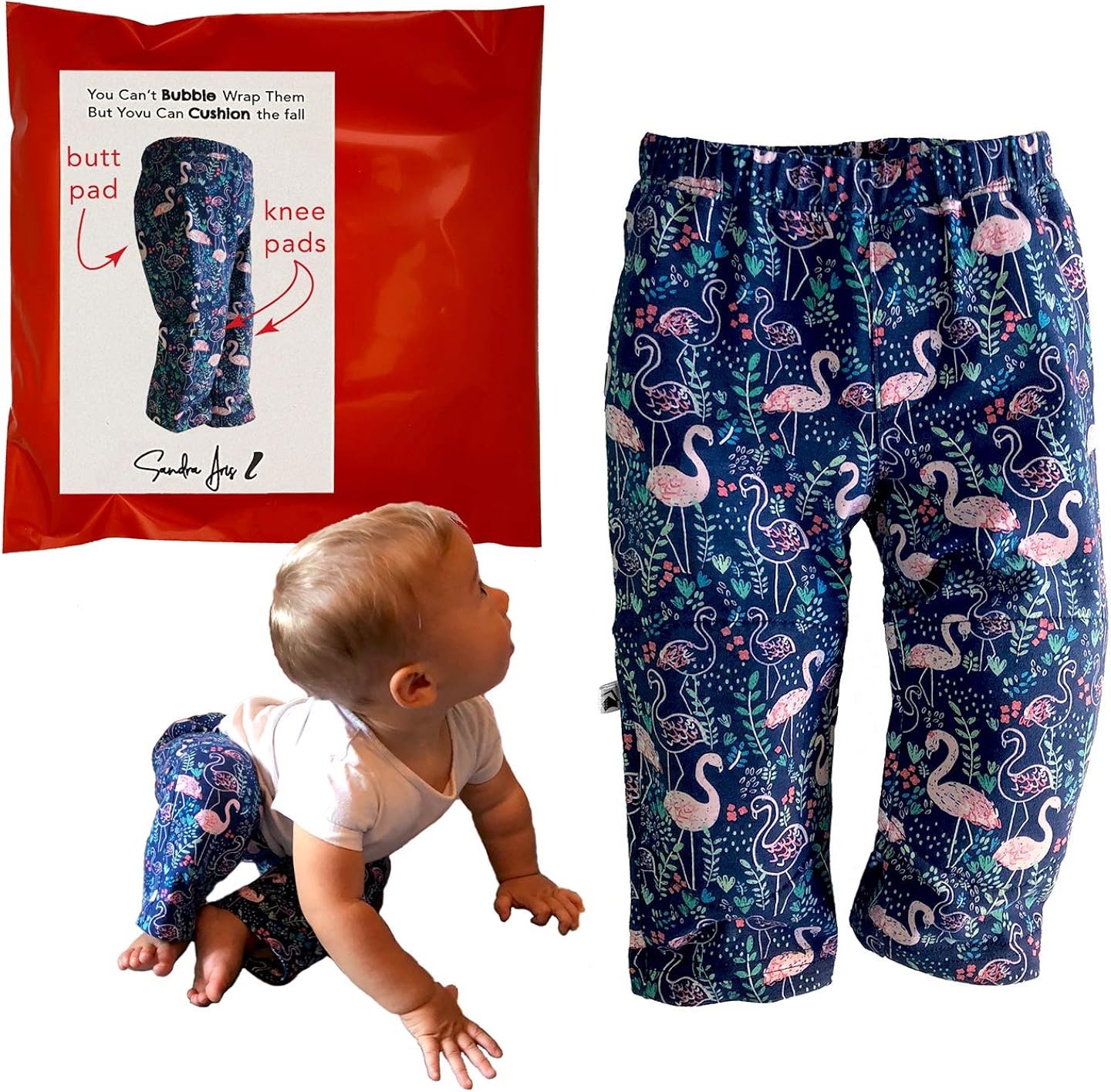 Sandra Aris Padded Pants for Toddlers, with Butt and Knee