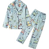 Umeyda Boys Fleece Pajamas Set Flannel Fuzzy 2 Piece Outfits Pants Sets