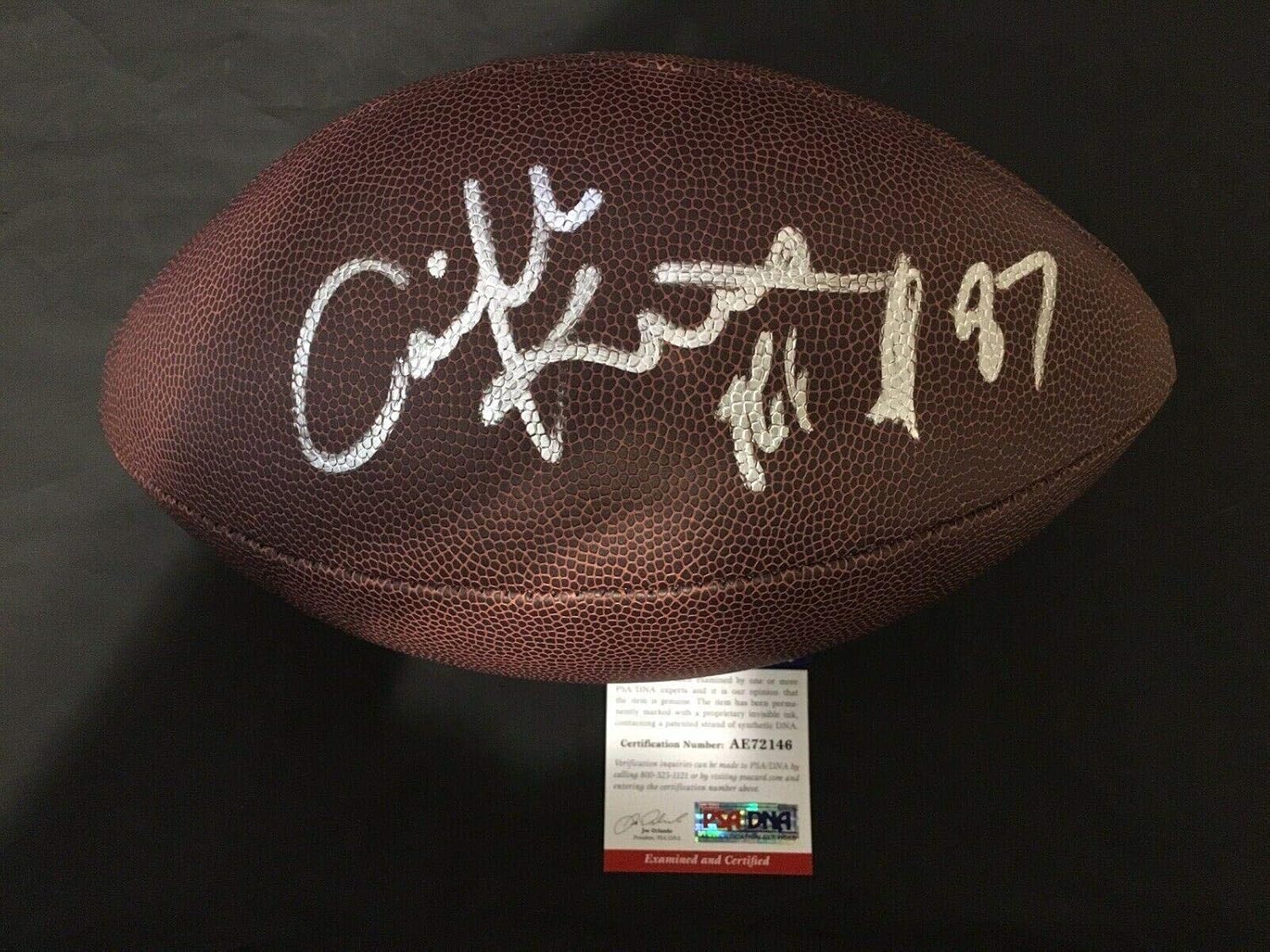rob gronkowski signed football