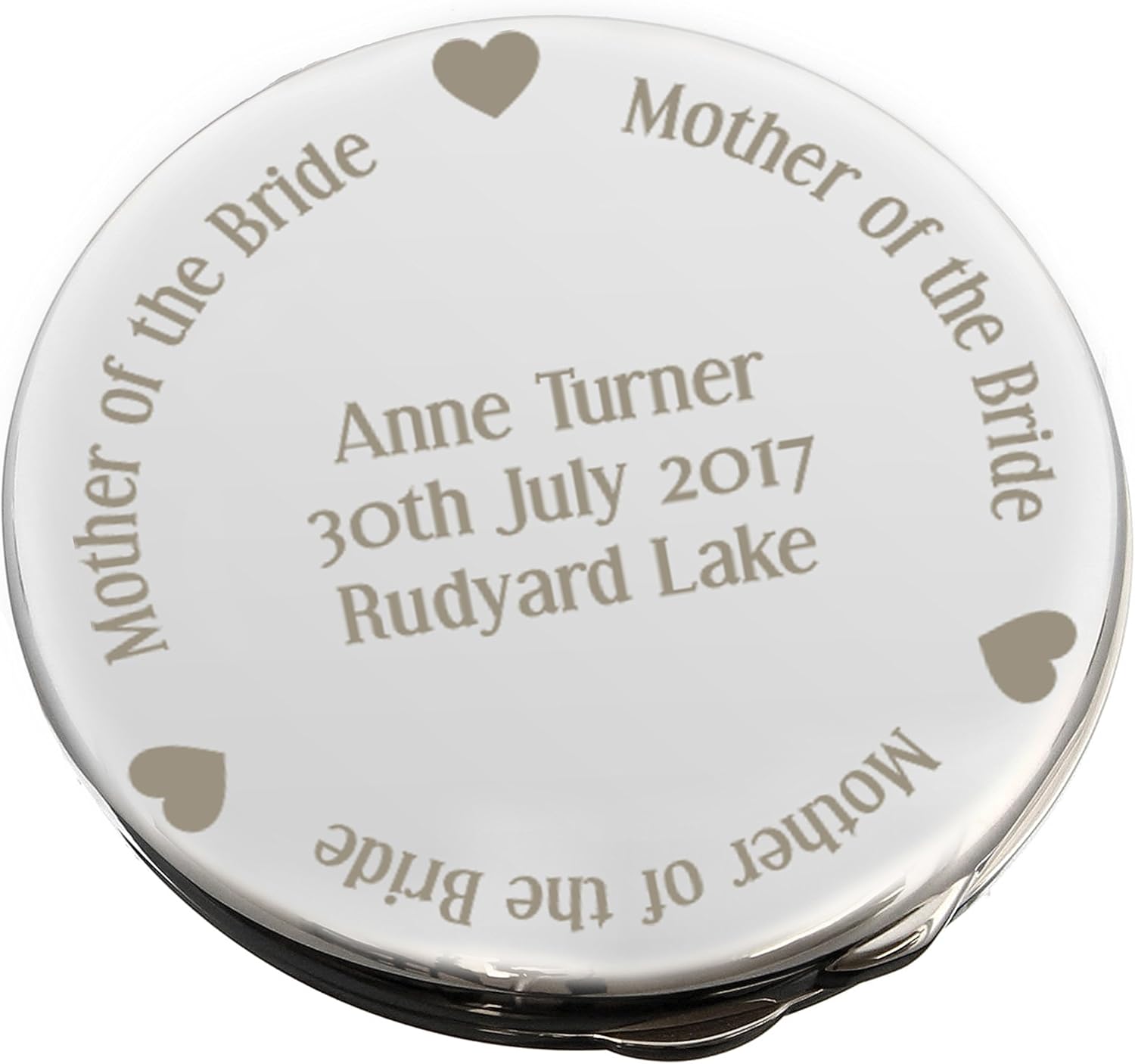 mother of the bride compact mirror