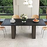 78 Inch Dining Table for 6 8 10, Modern Farmhouse