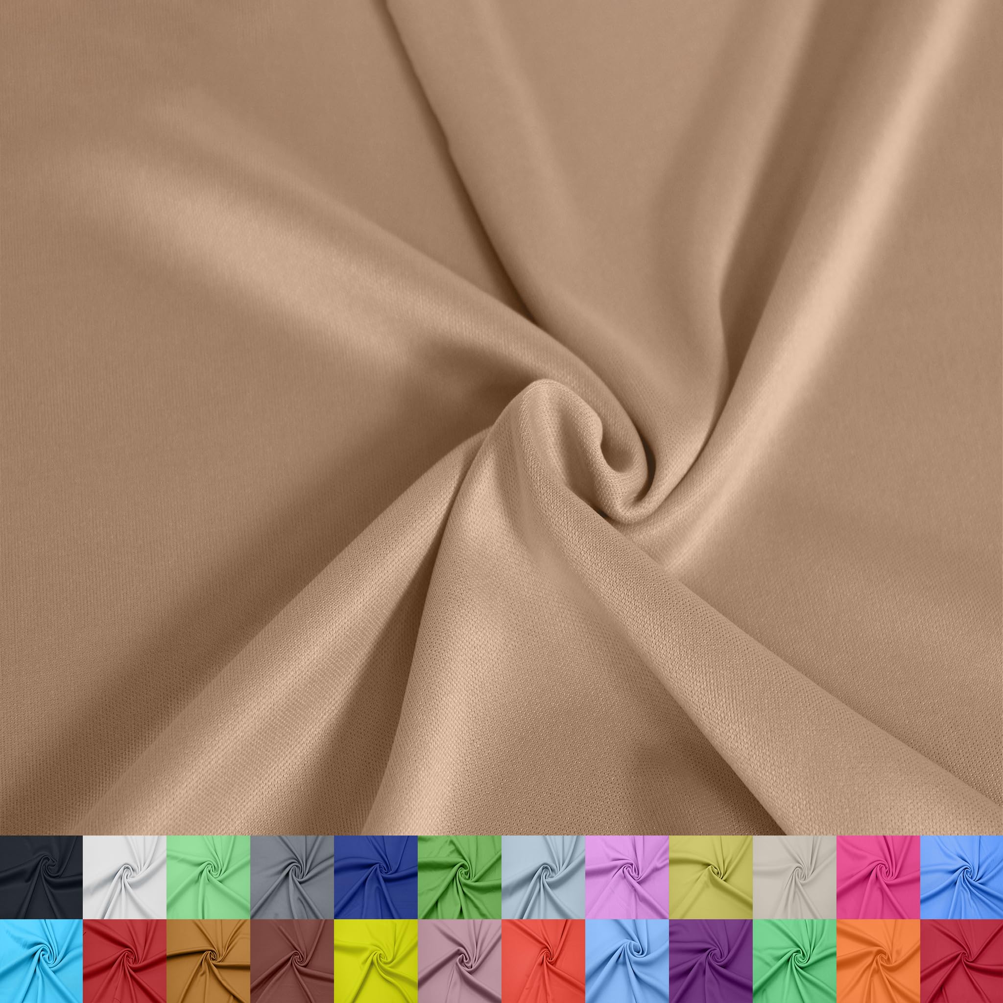 60" Wide 100% Polyester Interlock Lining