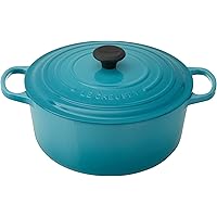 Le Creuset Enameled Cast Iron Signature Round Dutch Oven, 7.25 qt., Caribbean
