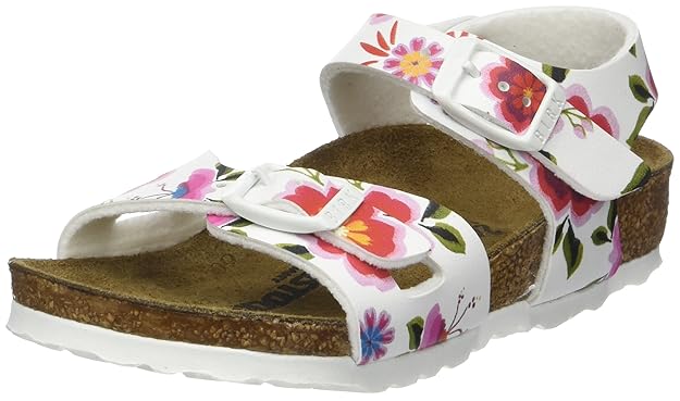 BIRKENSTOCK Mädchen Rio Flansch hinten Schwarz