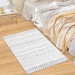 Aoyaomi Geometric Boho Area Rug - 2x3 Washable