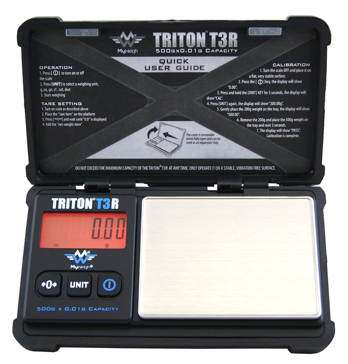 Triton 500 Rechargeable Scale with Calibration Weights Power, Garden