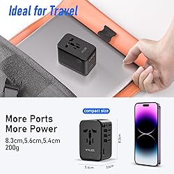 VYLEE 120W Universal Travel Adapter, GaN III