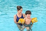 Bestway Inflatable Kids Arm Bands Yellow 3-6 Years Swim Float Bands view 2