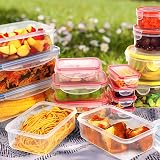 YASHE 50Pcs Plastic Food Containers with Lids Airtight BPA-Free Meal Prep Set view 7